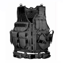 Tactical Equipment Military Vest Hunting Vest Combat Protection Vest One Size Black