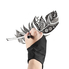 Two Finger Glove for Graphics Drawing Tablet Artist Comfortable & Flexible