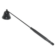 Horn Model Candle Extinguishing Cover 21cm Black Stainless Steel Long Handle Antique Style Aroma Candle Tools Snuffer