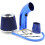 Universal 3 Inch Cold Air Intake Kit Blue with Aluminium Pipe and Filter Boosts Engine Performance 4