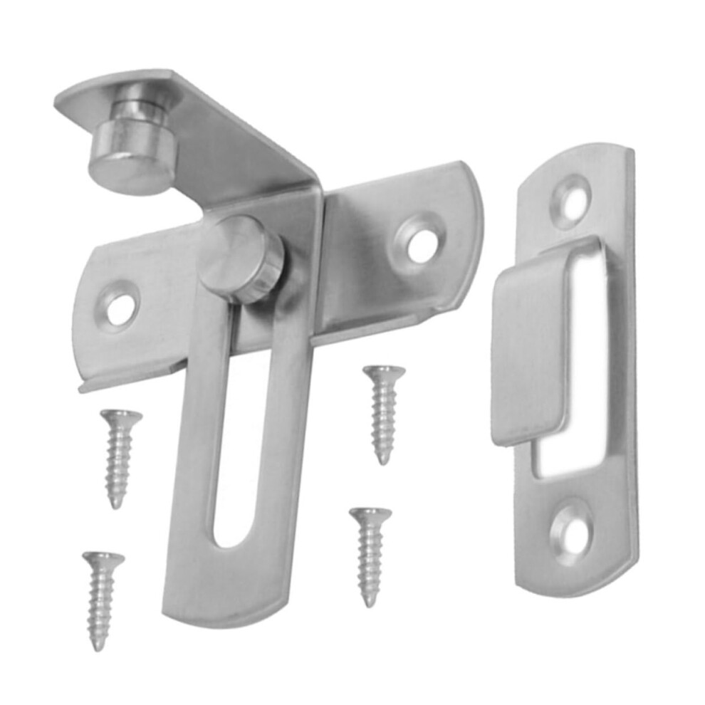Stainless Steel Right Angle Door Latch Slide Bolt Lock For Barn, Cabinet And Wardrobe Security 9347817246841