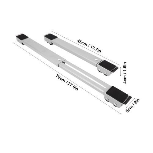 Supporto mobile per pompa per frigorifero e lavatrice, argento, 4554cm 2