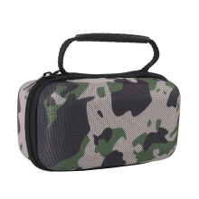 Compact travel bag for speaker pouch holder with semiwaterproof hardshell camouflage design case