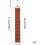 Leather Golf Tees Carry Bag Waterproof Brown 5