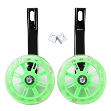 Bicycle stabilisers, bicycle training wheels, steel frame for 1220in (20in Green)