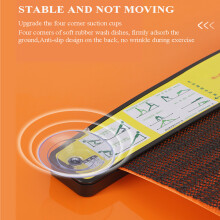 Slide Board for Slimming Exercise, PVC, Black/Orange, Multiple Sizes