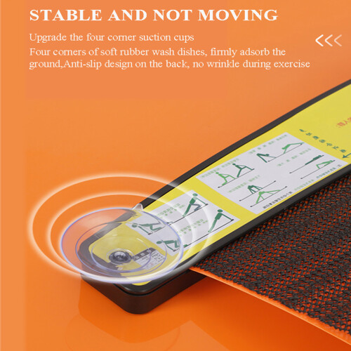 Slide Board for Slimming Exercise, PVC, Black/Orange, Multiple Sizes