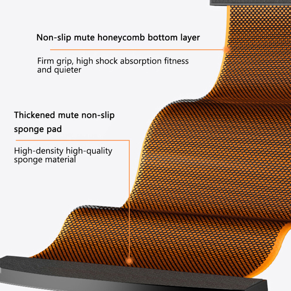 Black/Orange Slide Board With Shoe Cover Â Slimming Exercise Mat,