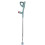 Walking Cane Lightweight Aluminum Foldable Forearm Crutch Height Adjustable Ergonomic Handle Comfortable Grip 1
