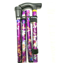 Walking Cane Folding Telescopic FiveSection Walking Stick Adult Lightweight Adjustable Height Outdoor Crutch