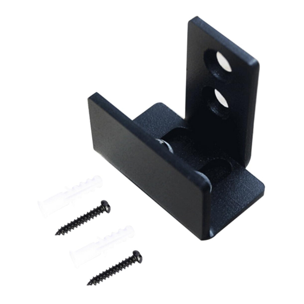 Adjustable Barn Door Floor Guide Wall Mount Bottom Guide For Smooth And Stable Sliding Door Movement Black 9426802644289