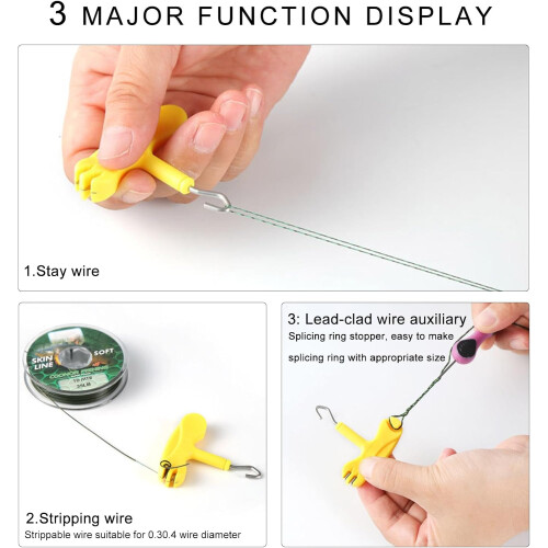 Multifunctional Fishing Knot Tying Tool with Hook Puller, Line Stripping and Crimping 1