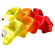 Women Belly Dance Fan Dance Veils 180 x 90 cm, 1 Pair, For Belly Dance Performances