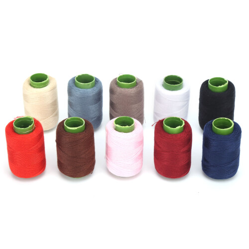 10pcs Household Polyester Sewing Thread Rolls for DIY Embroidery & Sewing Projects 1