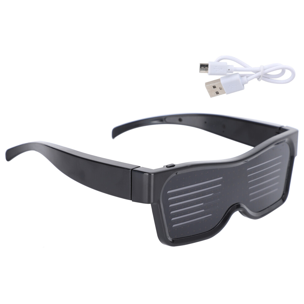 Voice Activated Led Glasses Customizable Bluetooth Glasses For Parties And Raves With App Control Rechargeable Flashing Sunglasses Suitable For Light 9169997502988