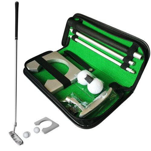 Golf Club Set, Three Section Practice Putter, Beginner Golf Push Rod (Left Right) Ref: 9152
