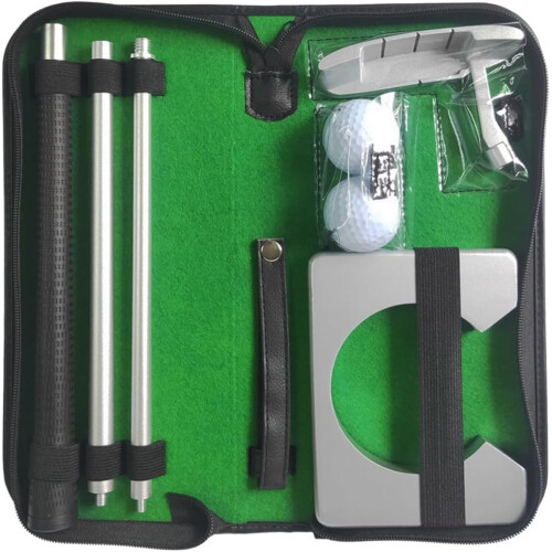 Golf Club Set, Three Section Practice Putter, Beginner Golf Push Rod (Left Right) Ref: 9152 1