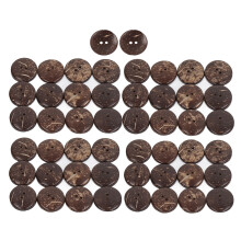 Handbeschilderde decoratieve knopen, dikke kokosnootschaal met 2 gaten voor doe-het-zelf knutselprojecten, dynamische patronen voor scrapbooking en