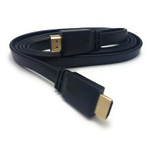 Flat HDMI Cable 1.5m Ultra HD 4K 3D Compatible Ethernet GoldPlated