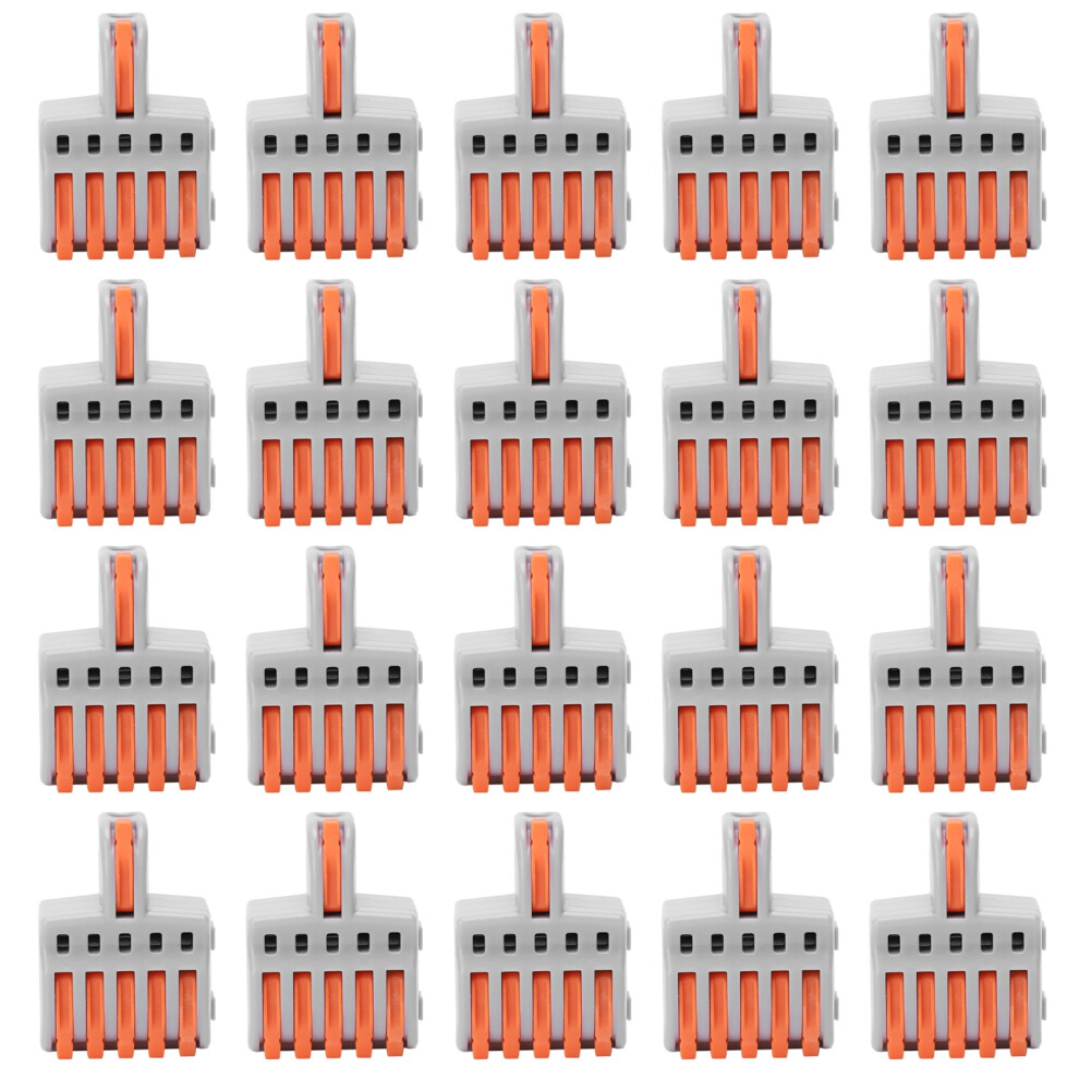 20 Stück Spl-Schnellverbinder, 1 In 5 Out, Orange