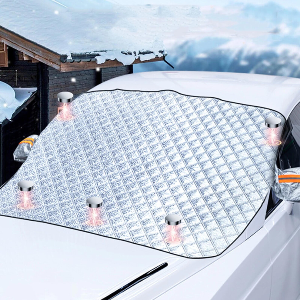 Car Windscreen Snow Frost Sun Cover, Foldable, 225X120cm 9365369983502