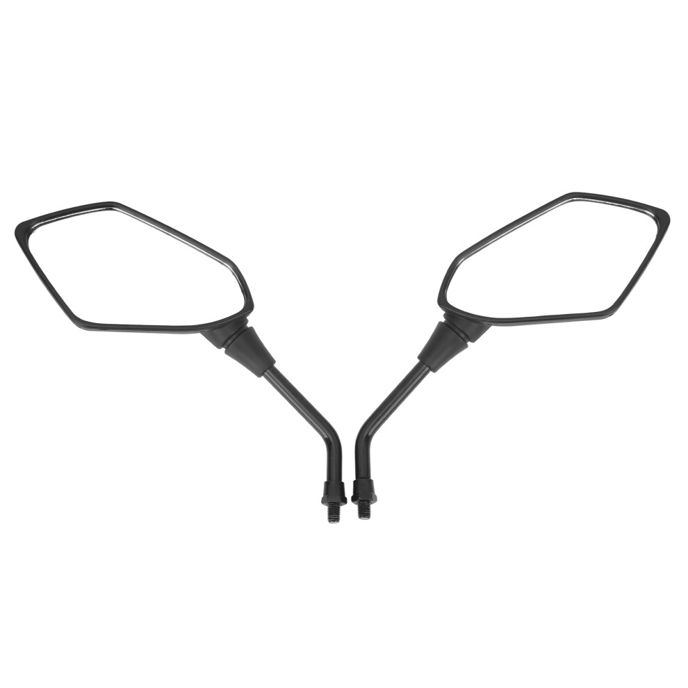 2Pcs Carbon Fiber Style Motorcycle Rearview Mirrors For 22Mm Handlebar 4191373838645