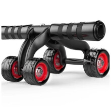 Abs Wheel Waist Abdominal Muscle Trainer Four Wheel Roll for Home Training