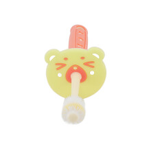 Baby Toothbrush with Soft Bristles, 15x4.5x1.5cm, Coral Orange