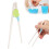 Children's Reusable Flat Rounded Head Training Chopsticks, PP & ABS 14