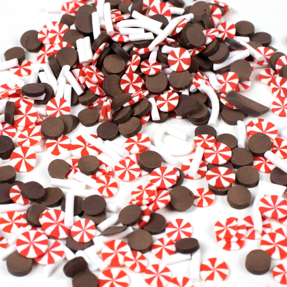 Polymer Clay Sprinkles For Slime Decoration 30G Pack Spirals And Chocolate Fake Dessert Cake Decor Decoden Phone Case Brown 9426802644852
