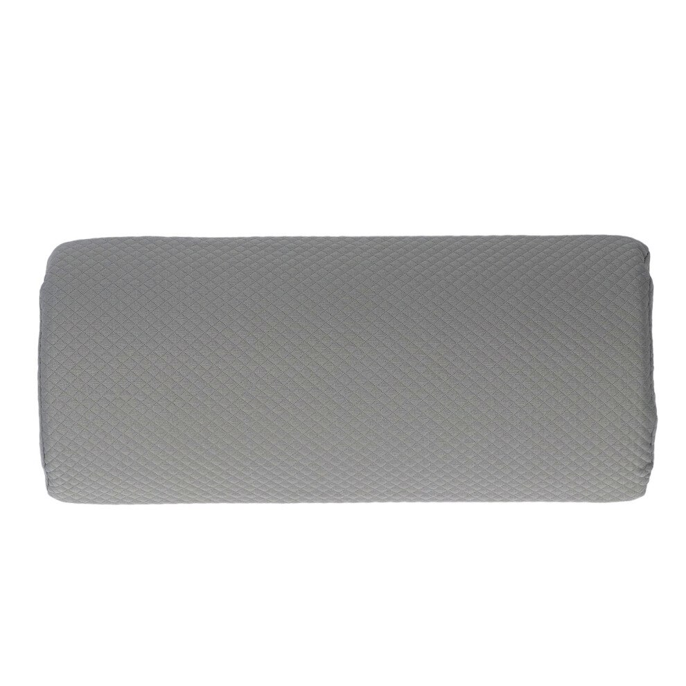 Ergonomic Gray Lumbar Support Pillow for Sleeping 40x18cm Soft Cushion