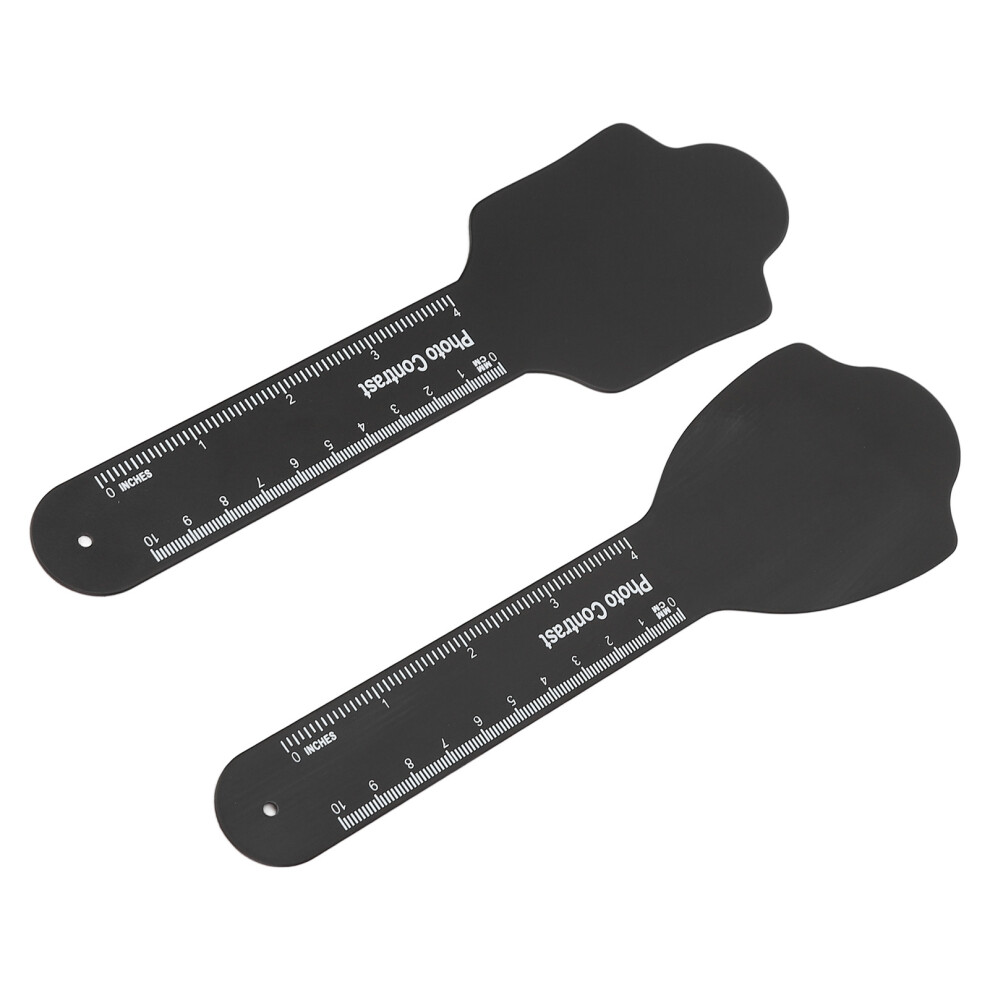Black 2Pcs Dental Alloy Photography Contraster For Oral Care, Background Board