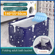Bathtub Folding Portable Bath Tub Adult Kids Warm Home Spa Soaking