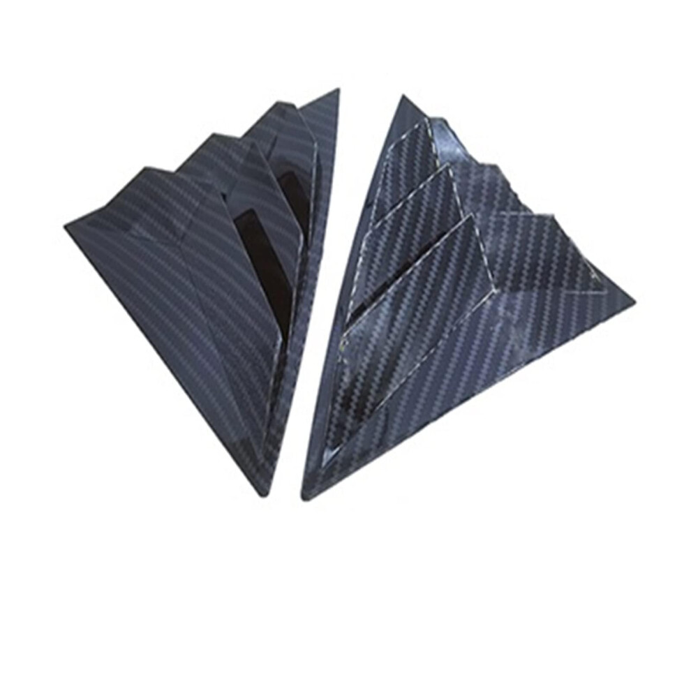 Auto Rear Side Window Louvers For Toyota Mark X Zio 2016, 2 Pieces Abs Triangular Rear Side Window Louvers Rear Window Spoiler 9382693771018
