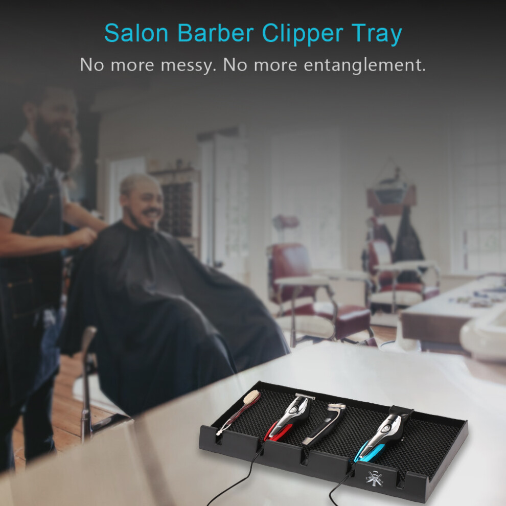 Salon Barber Clipper Tray Anti-Rutsch Salon