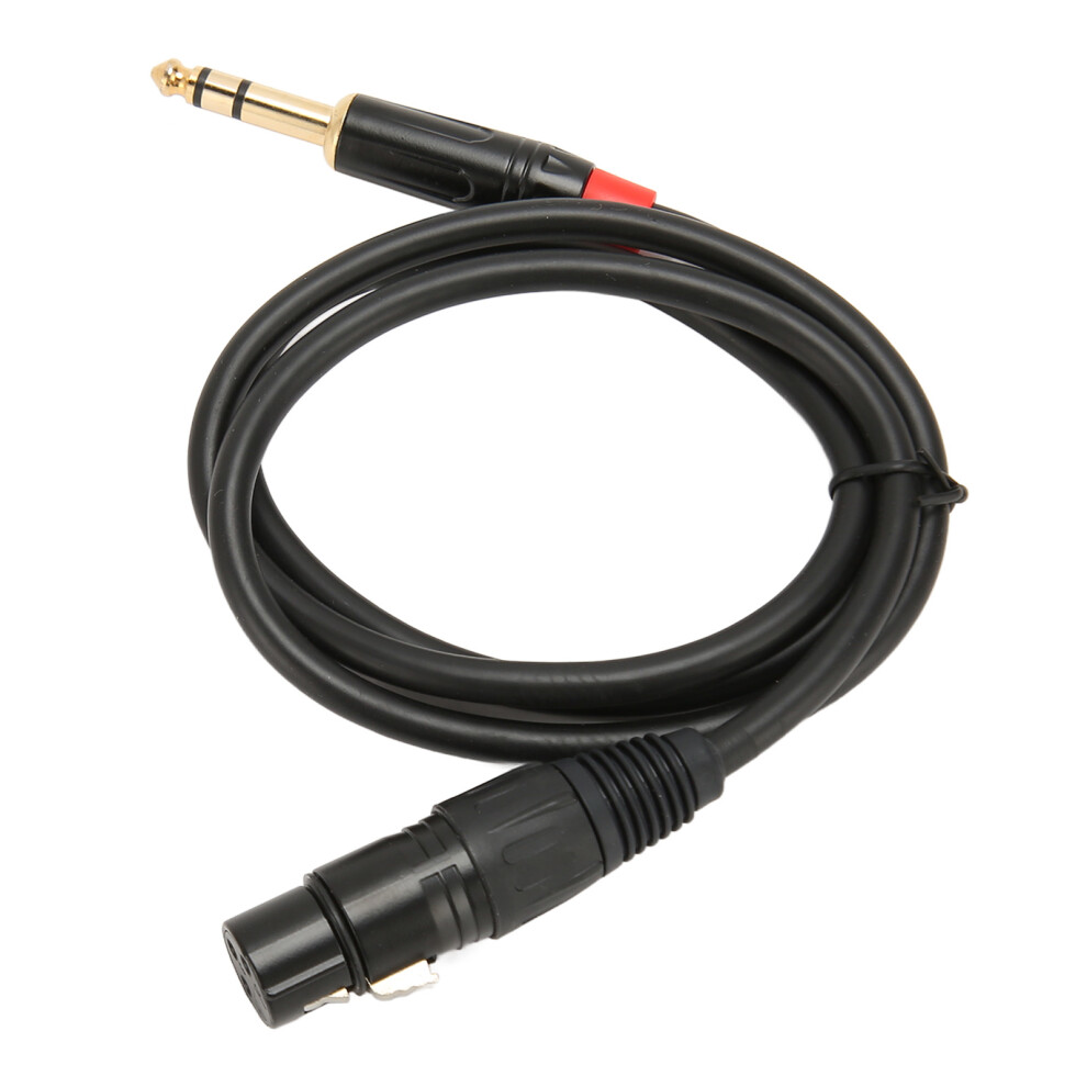 Xlr Female To Trs 6.35Mm Stereo Connection Cable 1M For Music Studio Dj 8791375017831