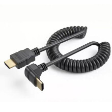 HDMI Coiled Cable 6.6 Ft Ultra HD 4K 60Hz 1080P 3D Male To Male Compatible with HDTV, Roku, Xbox, PS4/5 Durable & Flexible