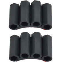 Magnetic Drill Bit Holder Attachment for Drivers ABS Holster Stores 4 X 1/4 Inch Hex Driver Bits 2 Pack