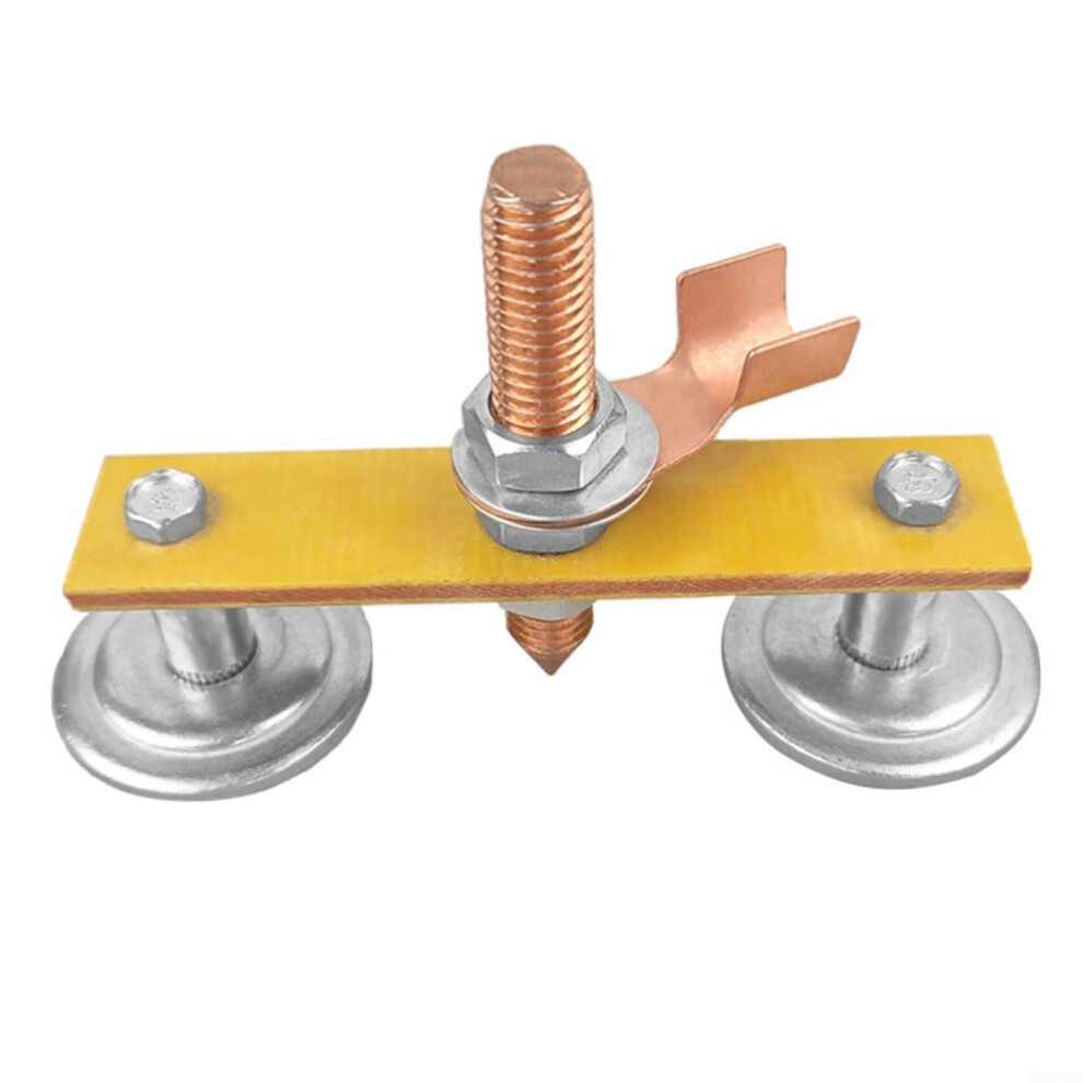 Double Head Magnetic Welding Ground Clamp Metal Construction For Sheet Metal And Workshop Maintenance 9189345372742
