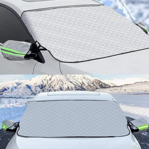 Winter Car Windscreen Cover 147x100cm Foldable Removable Snow Sun 2