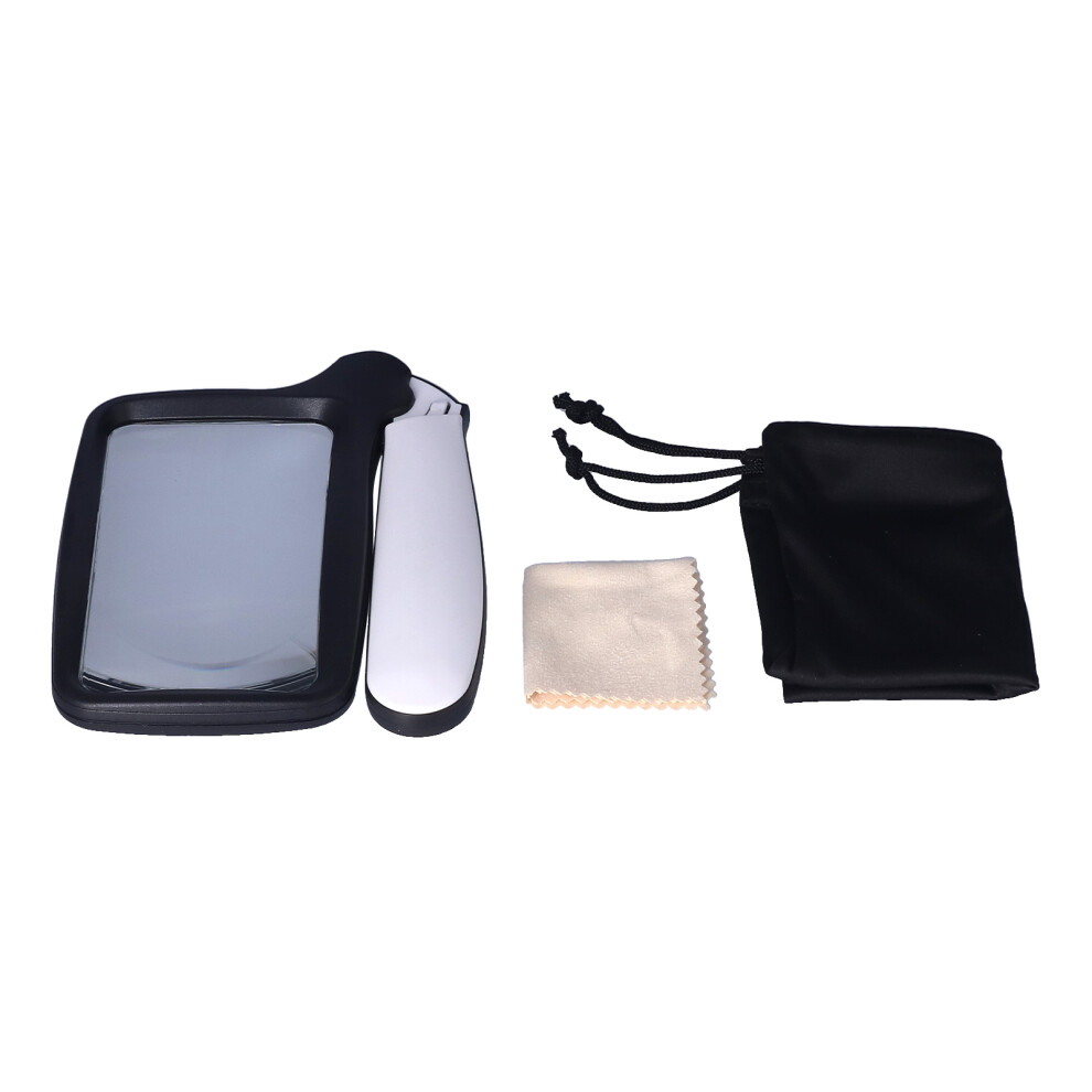Optical Precision Magnifying Glass, Reading Magnifier with Ergonomic Handle, Ideal for Fine Details Observation, High Definition Acrylic Lens, Strong