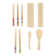 Sushi Chef's Secret Weapon: Bamboo Sushi Rolling Mat, Eco-Conscious Sushi Tools For Professional Results In Your Home Kitchen, 9Pcs/Set
