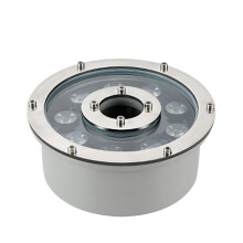 LED Ring Fountain Light Submersible Underwater Spotlight IP68 12V/24V Blue 9W Middle Hole Ring For Garden Fountain Pool
