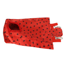 Red Carrot Shape Rabbit Hay Feeder Bag - Oxford Cloth, 23x7x10cm