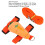 Decorative Carrot Shape Rabbit Leash Set Regulable for Small Pets M 9
