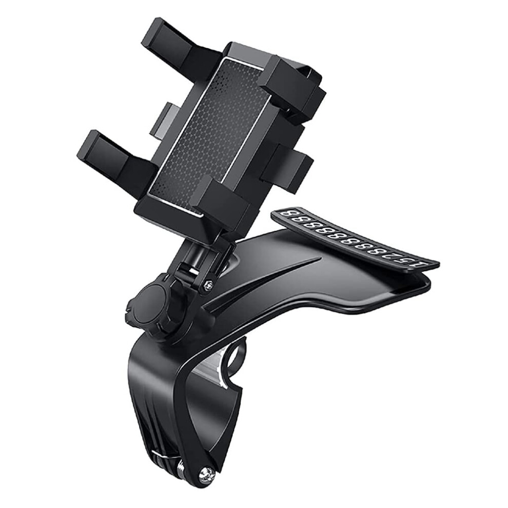 Dashboard Car Phone Holder 360 Degree Rotation, Car Gps Bracket, Rearview Mirror Visor Clip, Universal Smartphone Mount 9382693772350