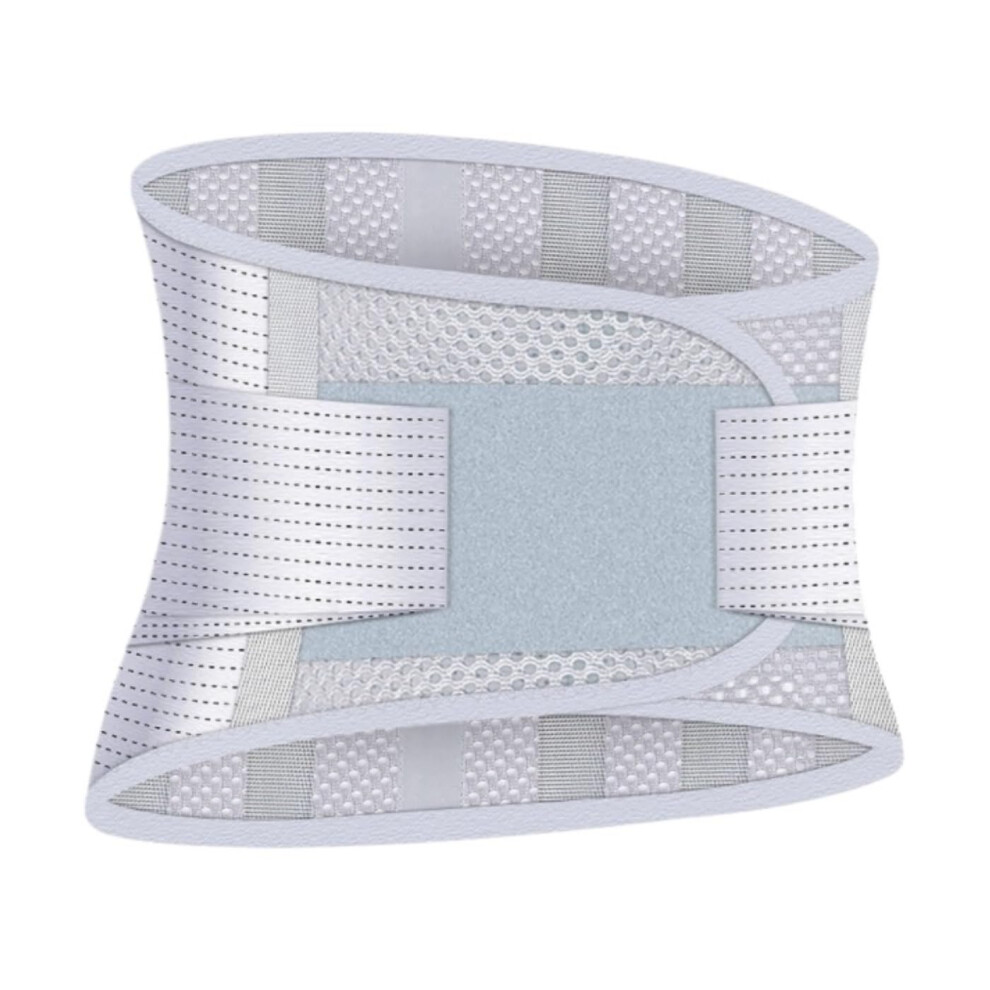 Lightweight, Breathable Lumbar Support Belt for Lower Back, Waist Trainer Trimmer Belt Back Brace (S, M) S M