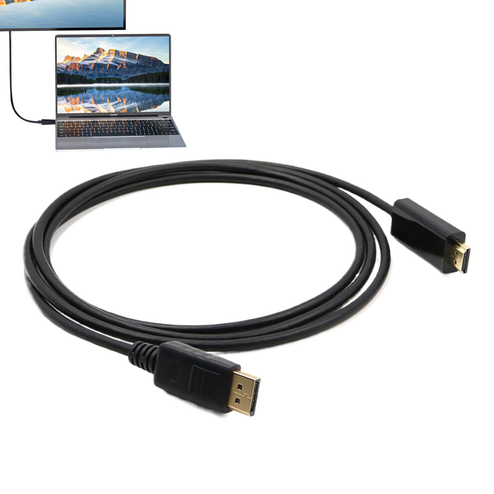 Monitor Cable 1.8M 4K Displayport Unidirectional Cable For Desktops Laptops Streamers Home Office Replacement Parts 9382693945709