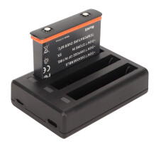 Chargeur de batterie pour caméra d'action à 3 canaux pour Insta 360 X3 1800mAh, Type C