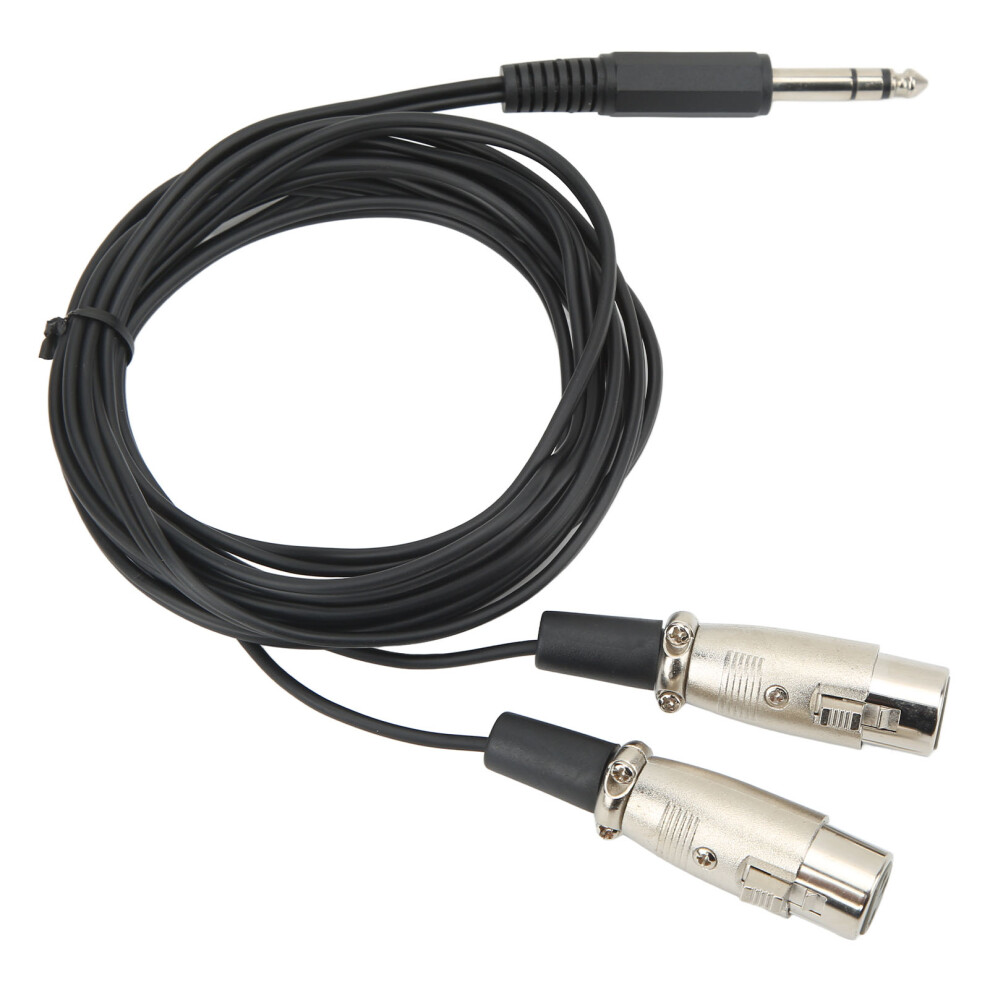 Stereo Sound Cable 3M Dual Xlr Female To 6.35Mm 3 Pin Male For Audio Equipment 7651373849579